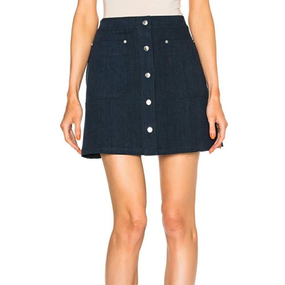 Rag & Bone Siggy Skirt in Indigo